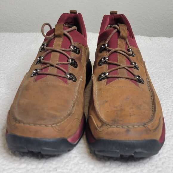 Cole Haan Shoes Men's Size 13M Country Moc Toe Oxford Tan Maroon C00970 - Picture 2 of 9